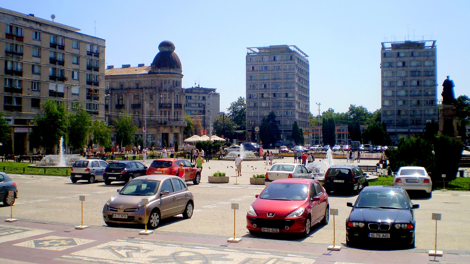 Piață urbană din România, scenă din nivelul de bază