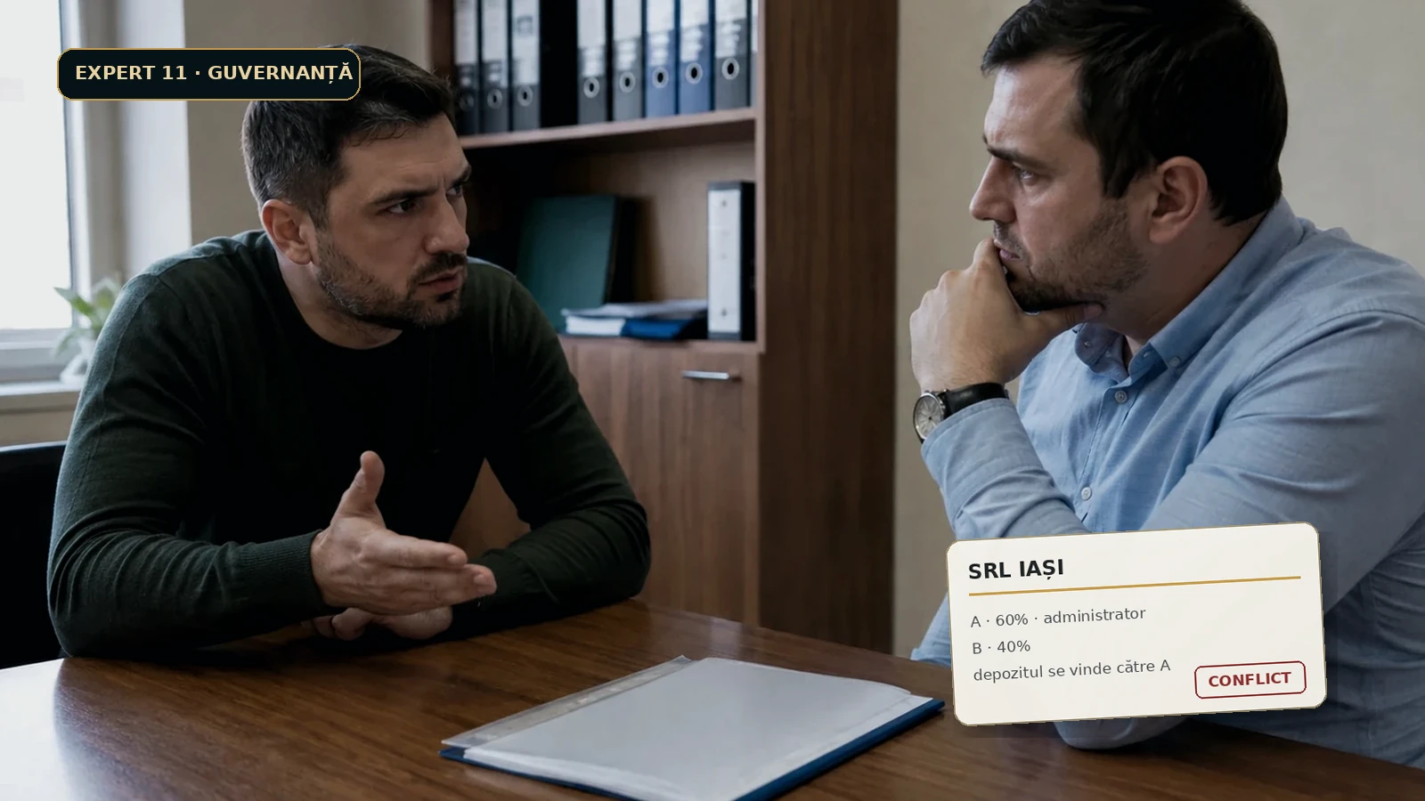 Adunare SRL cu voturi 60/40 și tranzacție cu asociatul majoritar