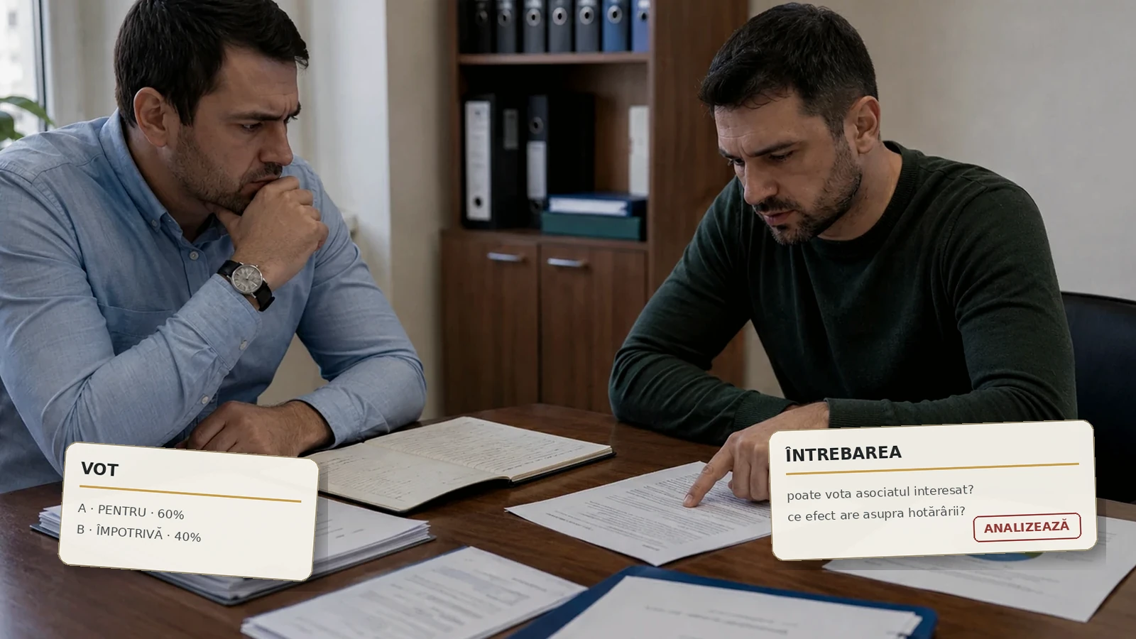 Hartă Expert a votului și a remediilor societare