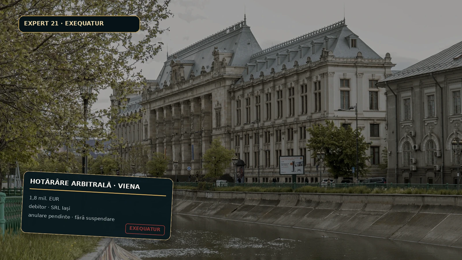Hotărâre arbitrală din Viena pentru executare în România